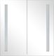 vidaXL Szafka łazienkowa z lustrem i LED, 62x14x60 cm 3