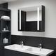 vidaXL Szafka łazienkowa z lustrem i LED, 89x14x62 cm 1