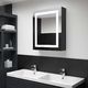 vidaXL Szafka łazienkowa z lustrem i LED, 50x13x70 cm 1