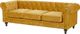 Shumee Komplet wypoczynkowy welurowy 4-osobowy żółty CHESTERFIELD 3