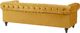 Shumee Komplet wypoczynkowy welurowy 4-osobowy żółty CHESTERFIELD 4