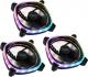 Wentylator Lamptron Diamond+ ARGB 3-pack (LAMP-DAP02) 1