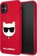Karl Lagerfeld Karl Lagerfeld KLHCN61SLCHRE iPhone 11 6,1" hardcase czerwony/red Silicone Choupette 1