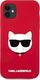 Karl Lagerfeld Karl Lagerfeld KLHCN61SLCHRE iPhone 11 6,1" hardcase czerwony/red Silicone Choupette 3