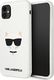 Karl Lagerfeld Karl Lagerfeld KLHCN61SLCHWH iPhone 11 6,1" hardcase biały/white Silicone Choupette 1
