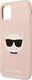 Karl Lagerfeld Karl Lagerfeld KLHCN61SLCHLP iPhone 11 6,1" hardcase jasno różowy/light pink Silicone Choupette 6