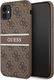 Guess Guess GUHCN614GDBR iPhone 11 6,1" brązowy/brown hardcase 4G Stripe 1