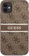 Guess Guess GUHCN614GDBR iPhone 11 6,1" brązowy/brown hardcase 4G Stripe 3
