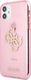 Guess Guess GUHCN61PCUGL4GPI iPhone 11 6,1" różowy/pink hard case Glitter 4G Big Logo 2
