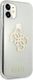 Guess Guess GUHCN61PCUGL4GTR iPhone 11 6,1" transparent hard case Glitter 4G Big Logo 4
