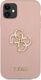 Guess Guess GUHCN61SA4GGPI iPhone 11 6,1" różowy/pink hardcase Saffiano 4G Metal Logo 3