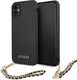 Guess Guess GUHCN61SASGBK iPhone 11 6,1" czarny/black hardcase Saffiano Chain 1
