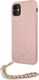 Guess Guess GUHCN61SASGPI iPhone 11 6,1" różowy/pink hardcase Saffiano Chain 2