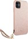 Guess Guess GUHCN61SASGPI iPhone 11 6,1" różowy/pink hardcase Saffiano Chain 4