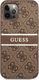 Guess Guess GUHCP12L4GDBR iPhone 12 Pro Max 6,7" brązowy/brown hardcase 4G Stripe 3
