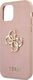 Guess Guess GUHCP12LSA4GGPI iPhone 12 Pro Max 6,7" różowy/pink hardcase Saffiano 4G Metal Logo 6