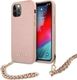 Guess Guess GUHCP12LSASGPI iPhone 12 Pro Max 6,7" różowy/pink hardcase Saffiano Chain 1
