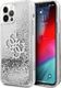 Guess Guess GUHCP12MLG4GSI iPhone 12/12 Pro 6,1" srebrny/silver hardcase 4G Big Liquid Glitter 1