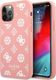 Guess Guess GUHCP12MLSPEWPI iPhone 12/12 Pro 6,1" różowy/pink hard case Peony Collection 1