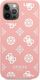 Guess Guess GUHCP12MLSPEWPI iPhone 12/12 Pro 6,1" różowy/pink hard case Peony Collection 3