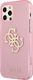 Guess Guess GUHCP12MPCUGL4GPI iPhone 12/12 Pro 6,1" różowy/pink hard case Glitter 4G Big Logo 2