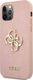Guess Guess GUHCP12MSA4GGPI iPhone 12/12 Pro 6,1" różowy/pink hardcase Saffiano 4G Metal Logo 2
