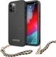 Guess Guess GUHCP12MSASGBK iPhone 12/12 Pro 6,1" czarny/black hardcase Saffiano Chain 1