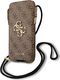Guess Guess Torebka na telefon GUHCP12L4GPSBR 6,7" brązowy/brown 4G Metal Logo 1
