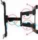 Starnew Mocny Obrotowy uchwyt TV LCD LED 40-75 TUV VESA 2