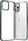 Joyroom Joyroom New Beautiful Series ultra cienkie przezroczyste etui z metaliczną ramką do iPhone 12 Pro / iPhone 12 zielony (JR-BP795) 1