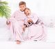 Decoking Koc dziecięcy 90x105 Lazy Kids z rękawami, pudrowy róż, DecoKing. 1