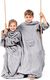 Decoking Koc dziecięcy 90x105 Lazy Kids z rękawami, stalowy, srebrny, DecoKing. 2