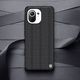 Hurtel Nillkin Textured Case wytrzymałe wzmocnione etui z żelową ramką i nylonem na tyle Xiaomi Mi 11 czarny 15