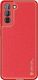 Hurtel Dux Ducis Yolo eleganckie etui pokrowiec ze skóry ekologicznej Samsung Galaxy S21 5G czerwony 2