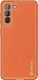 Hurtel Dux Ducis Yolo eleganckie etui pokrowiec ze skóry ekologicznej Samsung Galaxy S21+ 5G (S21 Plus 5G) pomarańczowy 2