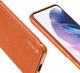 Hurtel Dux Ducis Yolo eleganckie etui pokrowiec ze skóry ekologicznej Samsung Galaxy S21+ 5G (S21 Plus 5G) pomarańczowy 8