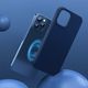 Hurtel Baseus Liquid Silica Gel Magnetic Case elastyczne silikonowe etui pokrowiec iPhone 12 Pro Max niebieski (WIAPIPH67N-YC03) (kompatybilny z MagSafe) 3