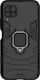 Hurtel Ring Armor pancerne hybrydowe etui pokrowiec + magnetyczny uchwyt Huawei P40 Lite / Nova 7i / Nova 6 SE czarny 1
