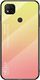Hurtel Gradient Glass etui pokrowiec nakładka ze szkła hartowanego Xiaomi Redmi 9C różowy 1