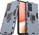 Hurtel Ring Armor pancerne hybrydowe etui pokrowiec + magnetyczny uchwyt Samsung Galaxy A72 4G niebieski 1