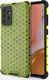 Hurtel Honeycomb etui pancerny pokrowiec z żelową ramką Samsung Galaxy A72 4G zielony 1