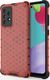 Hurtel Honeycomb etui pancerny pokrowiec z żelową ramką Samsung Galaxy A52 5G / A52 4G czerwony 1