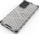 Hurtel Honeycomb etui pancerny pokrowiec z żelową ramką Samsung Galaxy A52 5G / A52 4G czerwony 4