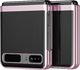 Hurtel Plating Case hard case pokrowiec etui z metaliczną ramką Samsung Galaxy Z Flip różowy 2