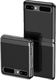 Hurtel Plating Case hard case pokrowiec etui z metaliczną ramką Samsung Galaxy Z Flip czarny 1