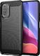 Hurtel Carbon Case elastyczne etui pokrowiec Xiaomi Poco F3 czarny 1