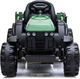 Lean Cars Traktor z Przyczepą na akumulator BDM0925 Zielony Wojskowy 7