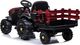 Lean Cars Traktor z Przyczepą na akumulator BDM0925 Czerwony 5