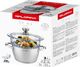 Florina GARNEK DO GOTOWANIA NA PARZE SATINA 20CM INOX 3-ELEM. (GARNEK 2,5L, SZKLANY PARNIK 1,9L, POKRYWKA) 3
