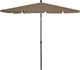 vidaXL Parasol ogrodowy na słupku, 210x140 cm, kolor taupe 1